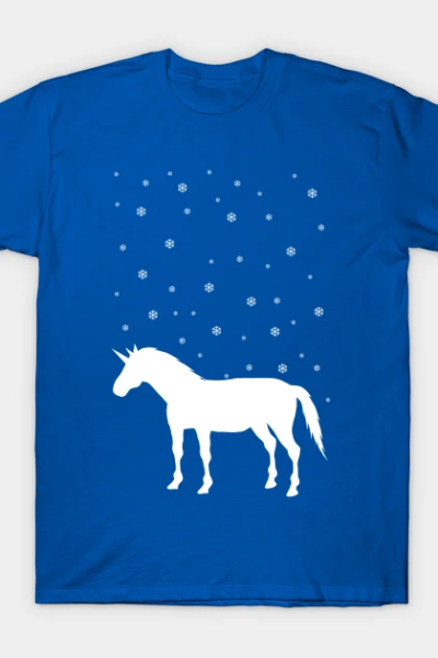 Winter Falls Unicorn T-Shirt