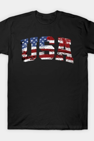 USA American Flag Vintage T-Shirt