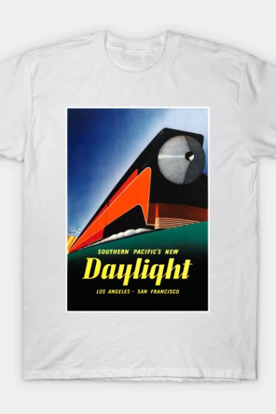 Vintage Travel Poster USA Southern Pacific’s New Daylight T-Shirt