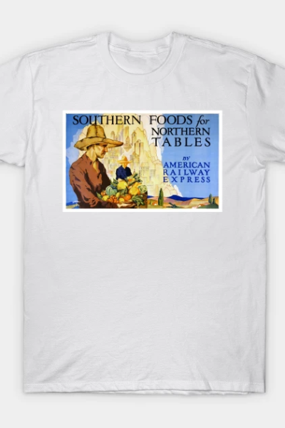 Vintage Travel Poster Southern Foods USA T-Shirt