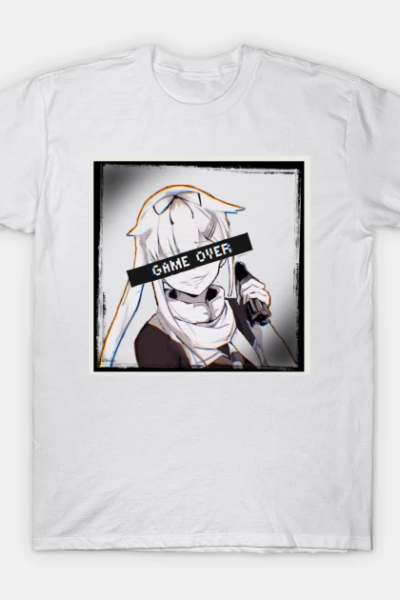 GAME OVER Anime Glitch Aesthetic T-Shirt