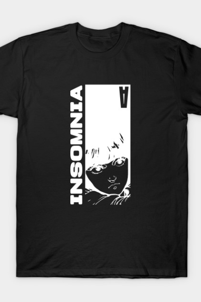 Anime Manga INSOMNIA Design T-Shirt