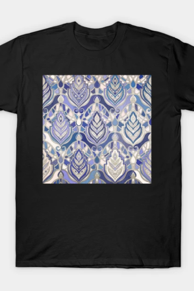 Art Deco – Winter Blues T-Shirt