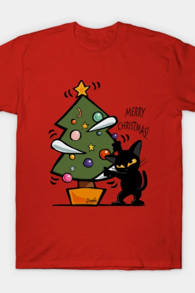 Cat Christmas T-Shirt