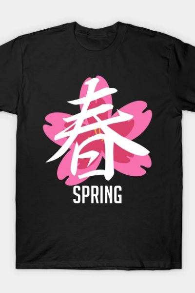 Spring Season Japanese Kanji T-Shirt