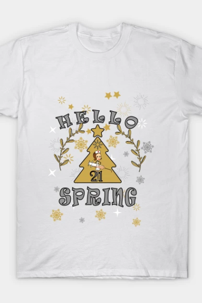 Hello spring by chakibium T-Shirt