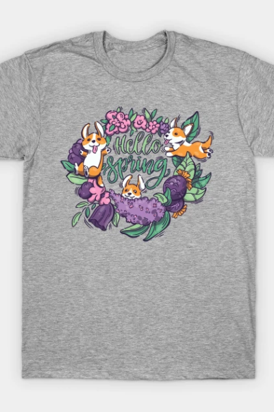 Hello Spring! (dogs) T-Shirt